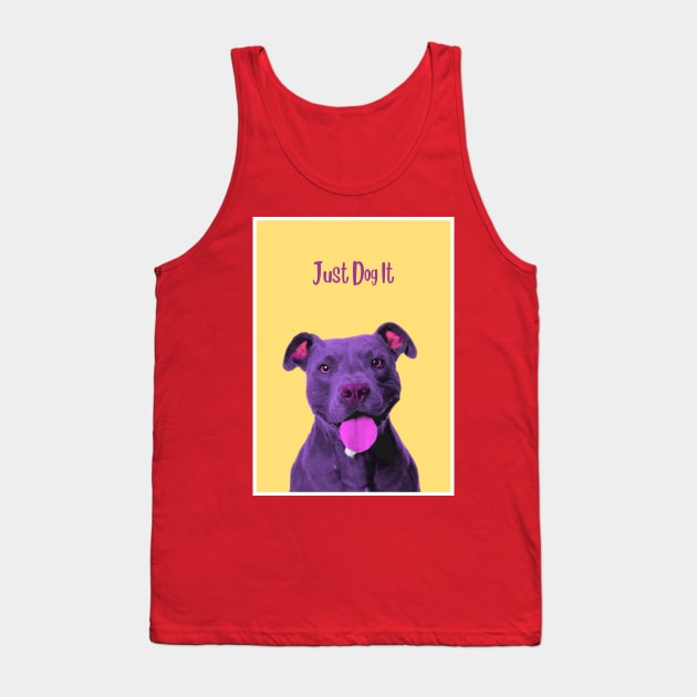 Just Dog It Blue Tank Top by BabyDogFace